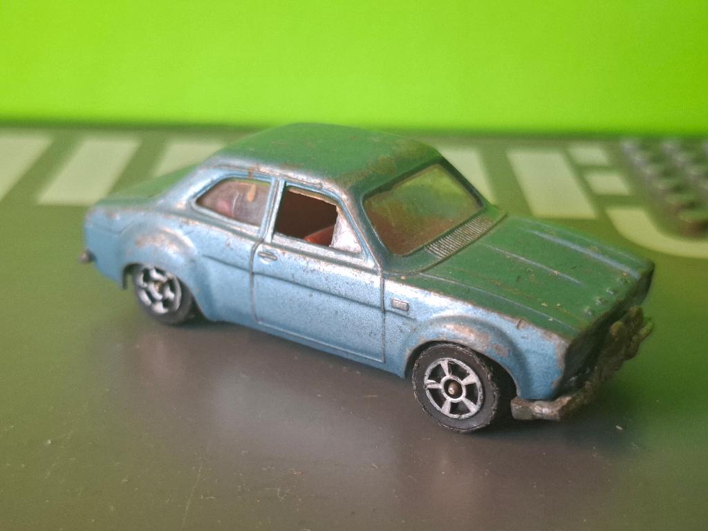 Corgi Juniors - Ford Escort Mk1 [blauw] 1/60, Ophalen of Verzenden, Gebruikt, Auto