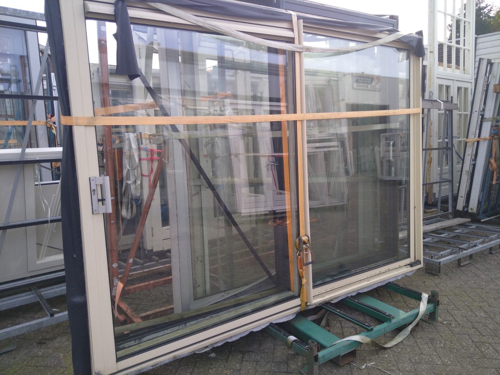 aluminium schuifpui, Gebruikt, Ophalen of Verzenden, Buitendeur, Schuifdeur