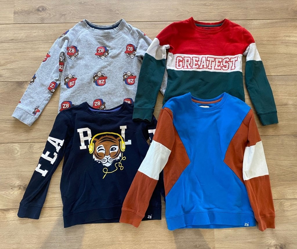 4x leuke trui sweater Z8 maat 128 134 voor een jongen, Ophalen of Verzenden, Zo goed als nieuw, Jongen, Z8