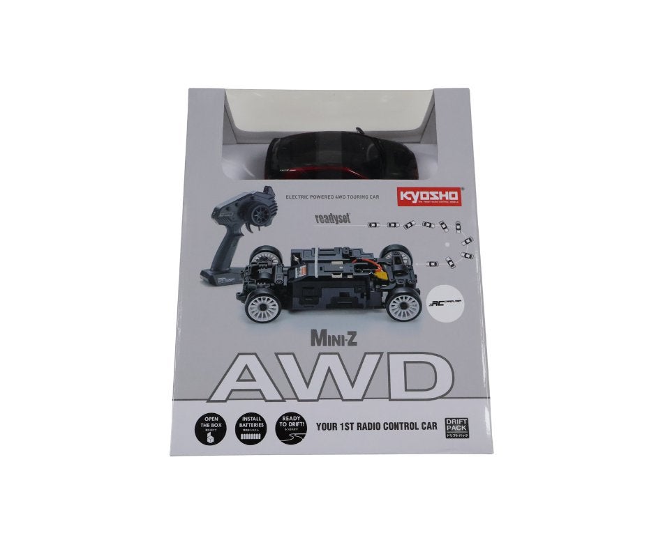 Kyosho Mini-Z AWD Toyota GRMN Yaris Rally Package Red II, Ophalen of Verzenden, Nieuw, Overige schalen, Auto onroad