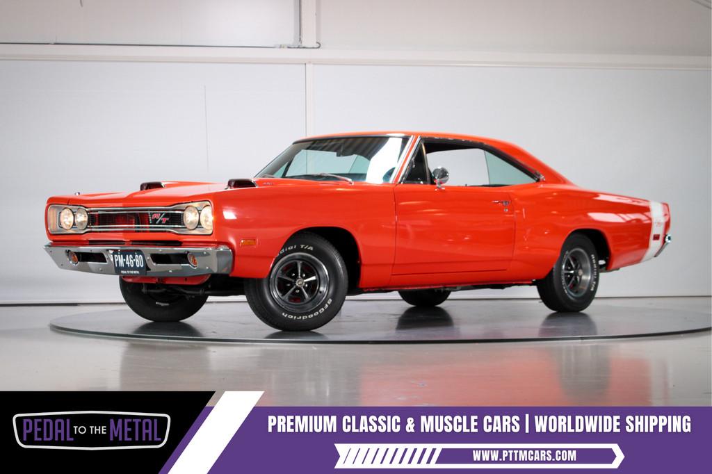 1969 Dodge Coronet R/T 440 | Build Sheet, Automaat, Achterwielaandrijving, Zwart, Leder