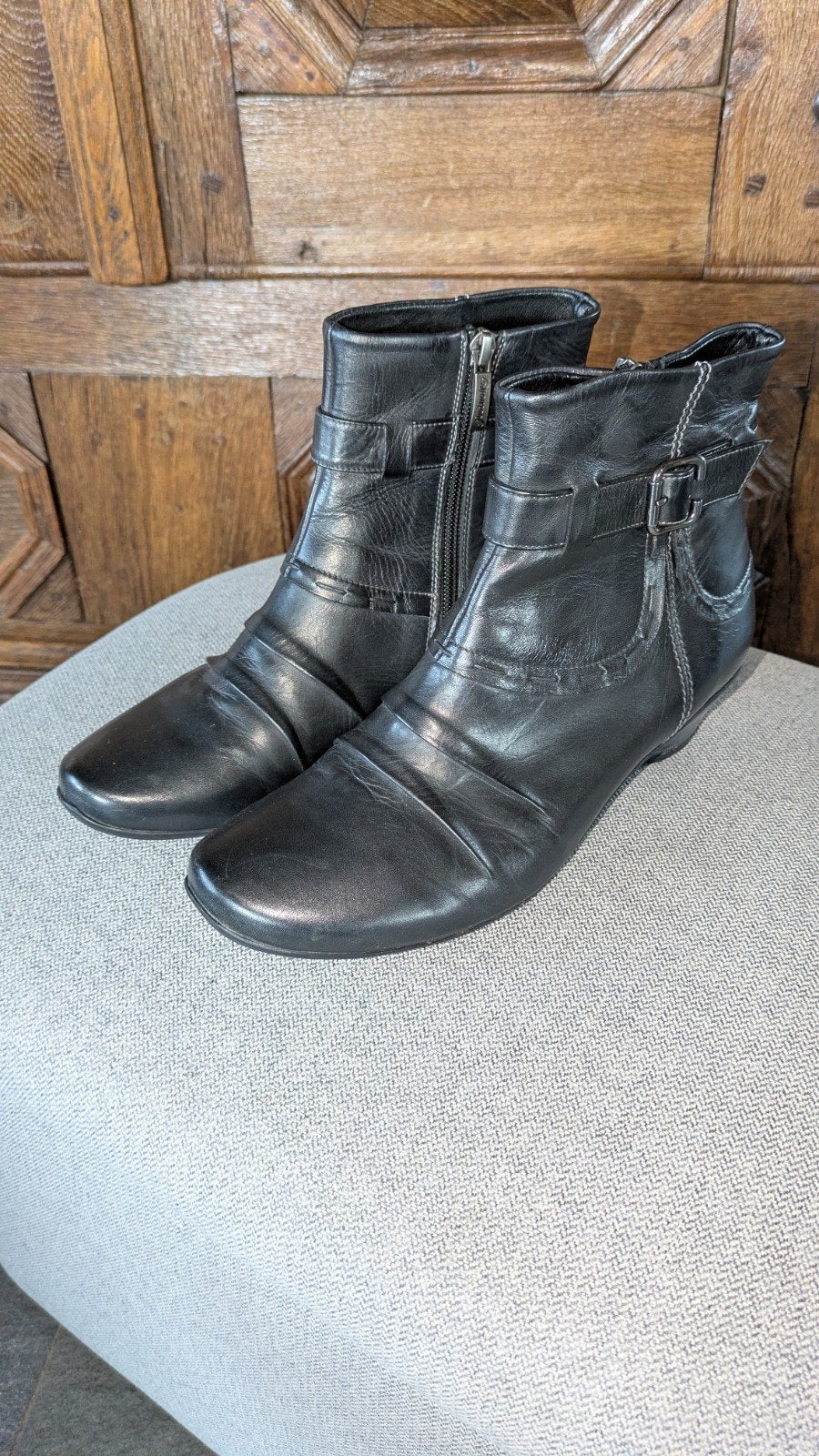 Footnotes enkellaars mt 39., Kleding | Dames, Schoenen, Zwart, Lage of Enkellaarzen, Ophalen of Verzenden, Zo goed als nieuw
