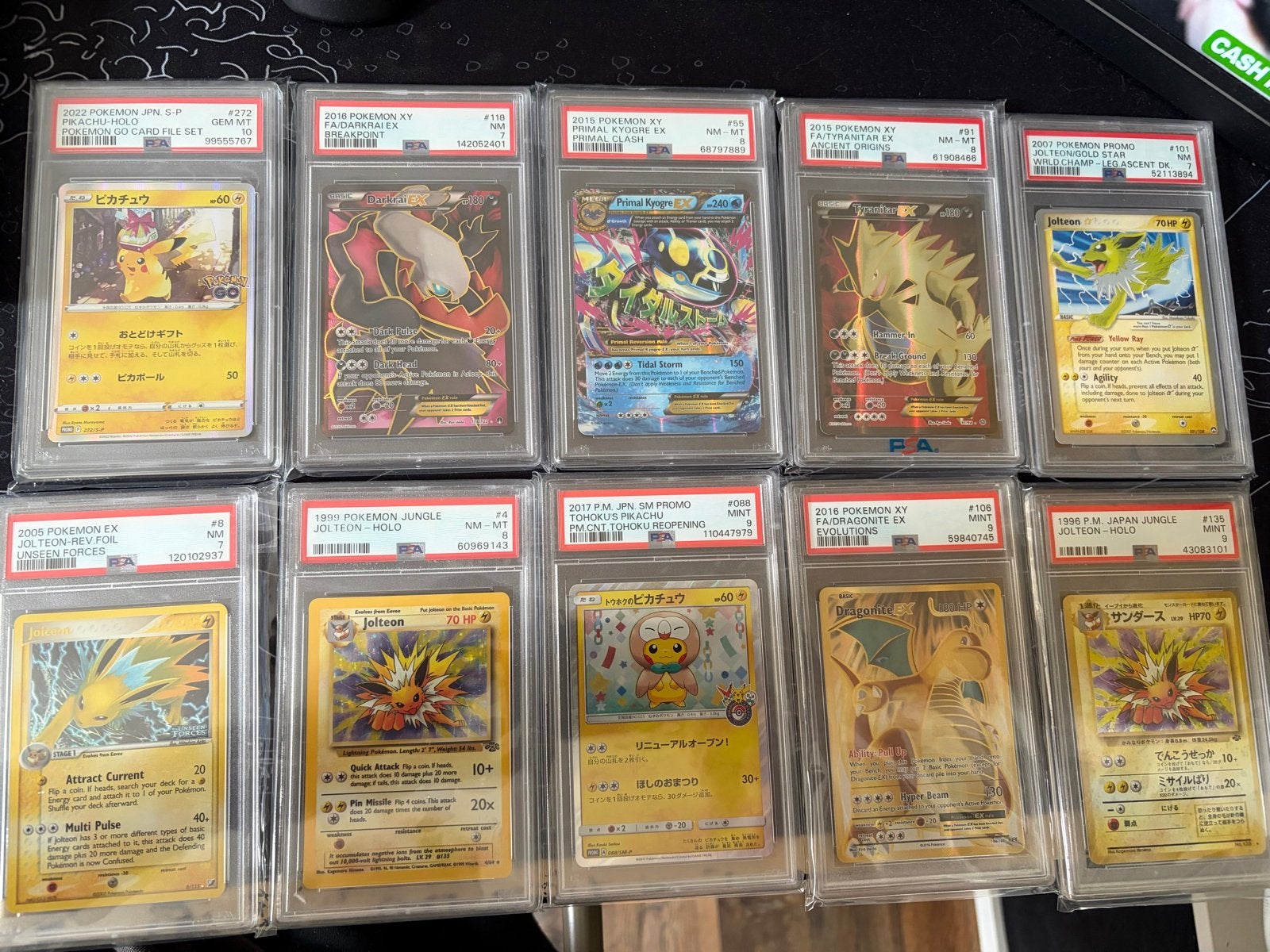 Pokémon Kaarten Collectie - Graded, Ophalen of Verzenden, Zo goed als nieuw, Meerdere kaarten