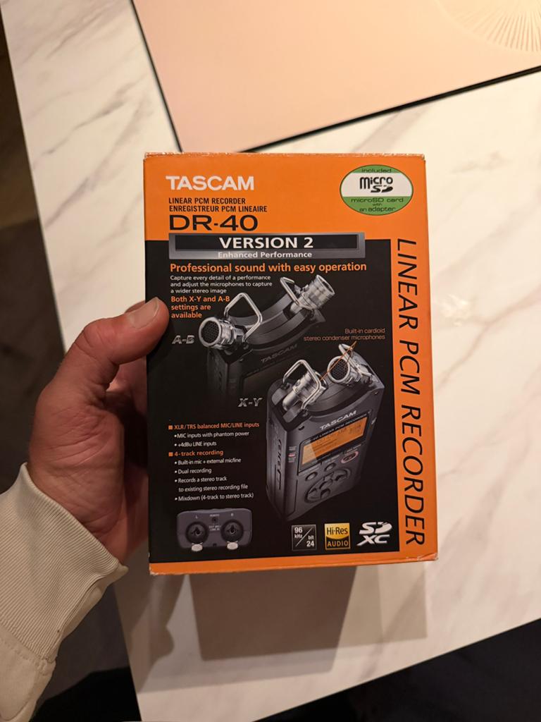 TASCAM DR-40 Versie 2 Lineaire PCM Recorder, Ophalen of Verzenden, Nieuw, Overige typen