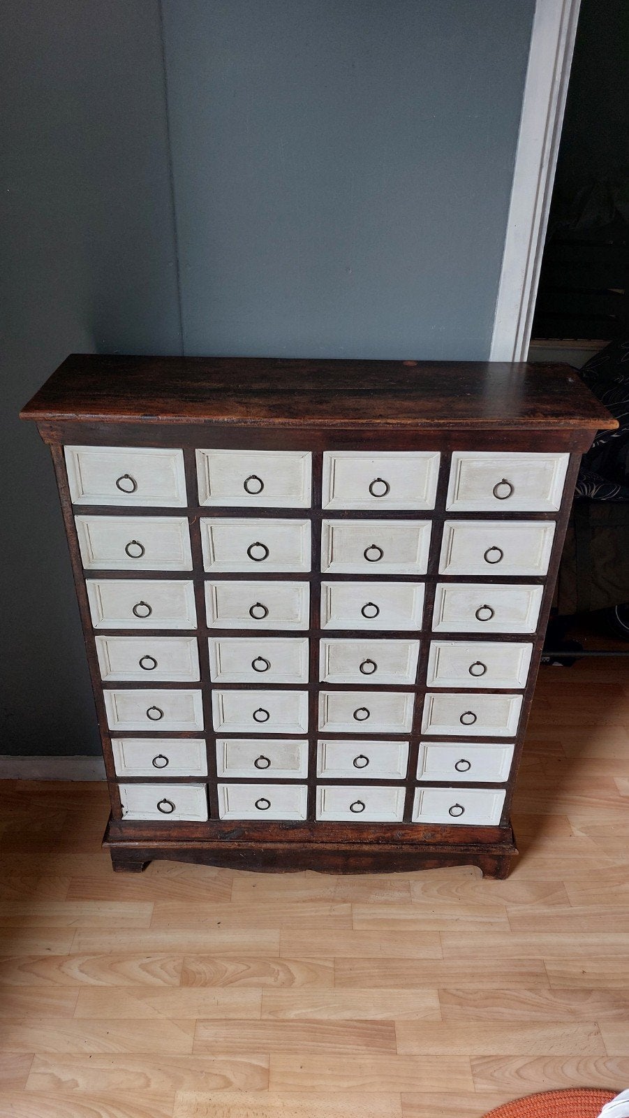 houten apothekerskast met 28 laatjes 90x29x108cm, Huis en Inrichting, Ophalen, Gebruikt, 5 laden of meer, 100 tot 150 cm