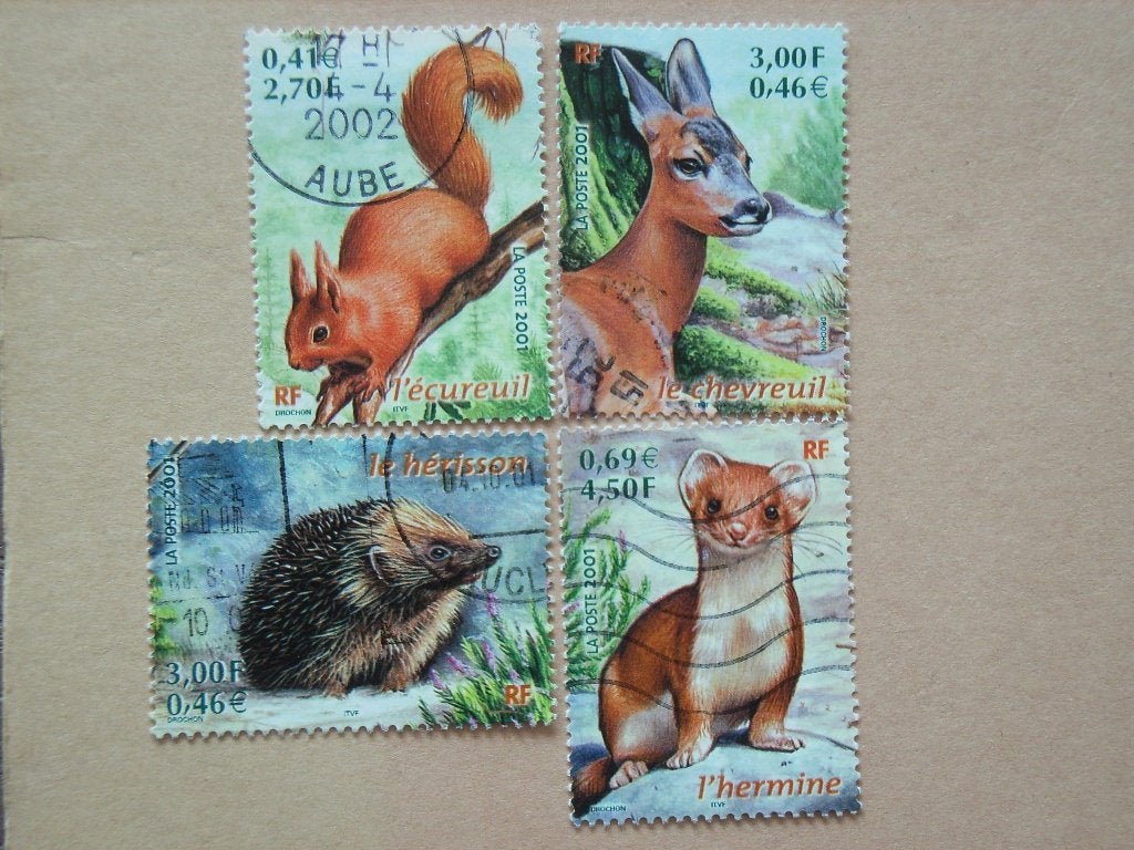KZ   Frankrijk 3381-3384, Ophalen of Verzenden, Gestempeld