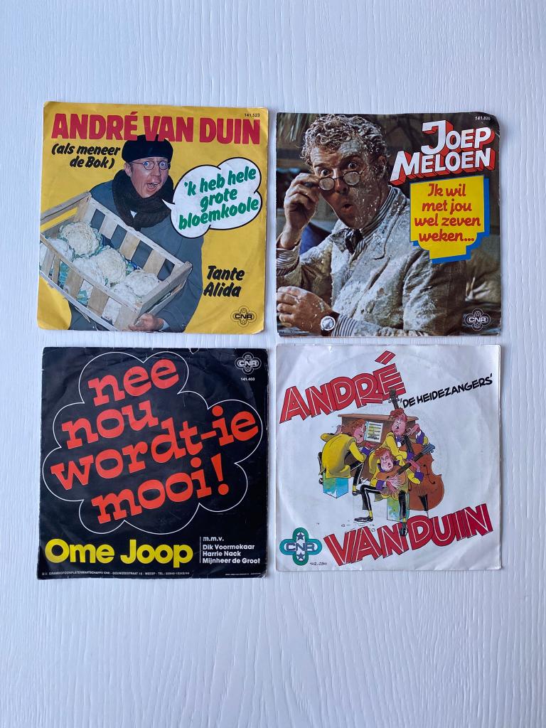 Singles vinyl: André van Duin, 7 inch, Single, Ophalen of Verzenden, Zo goed als nieuw
