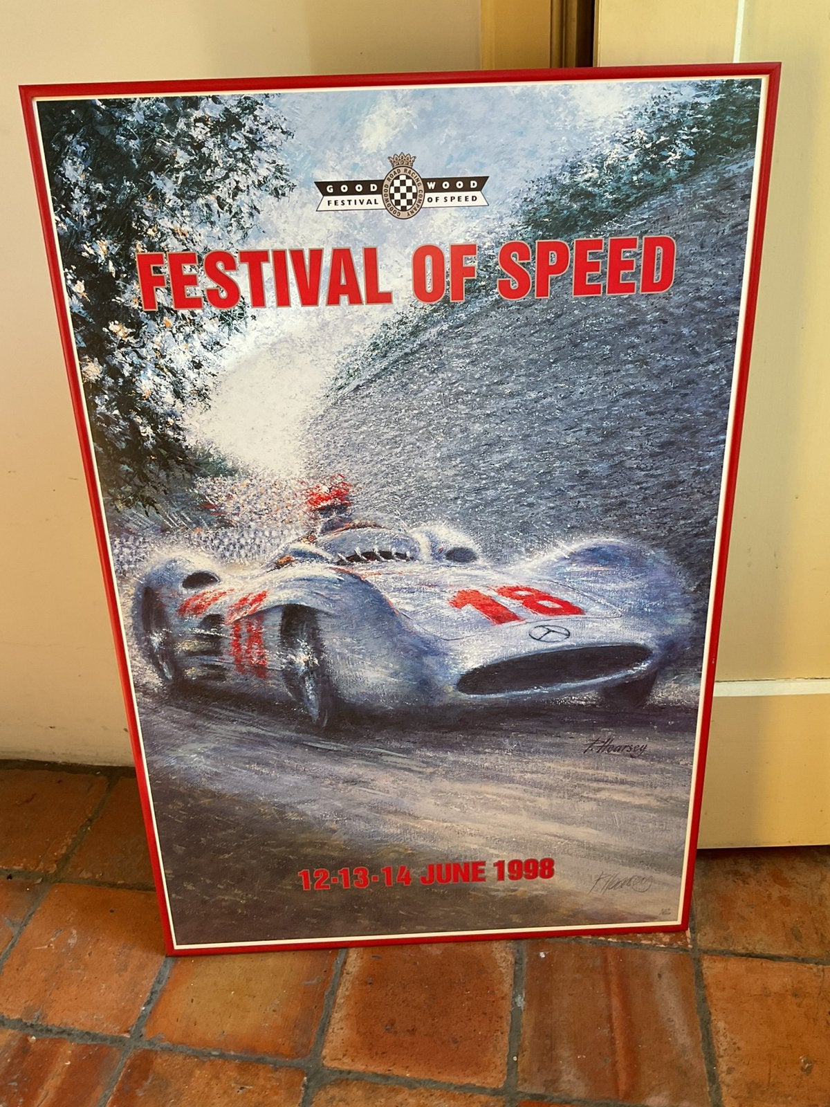 Goodwood Festival of Speed affiche, Ophalen