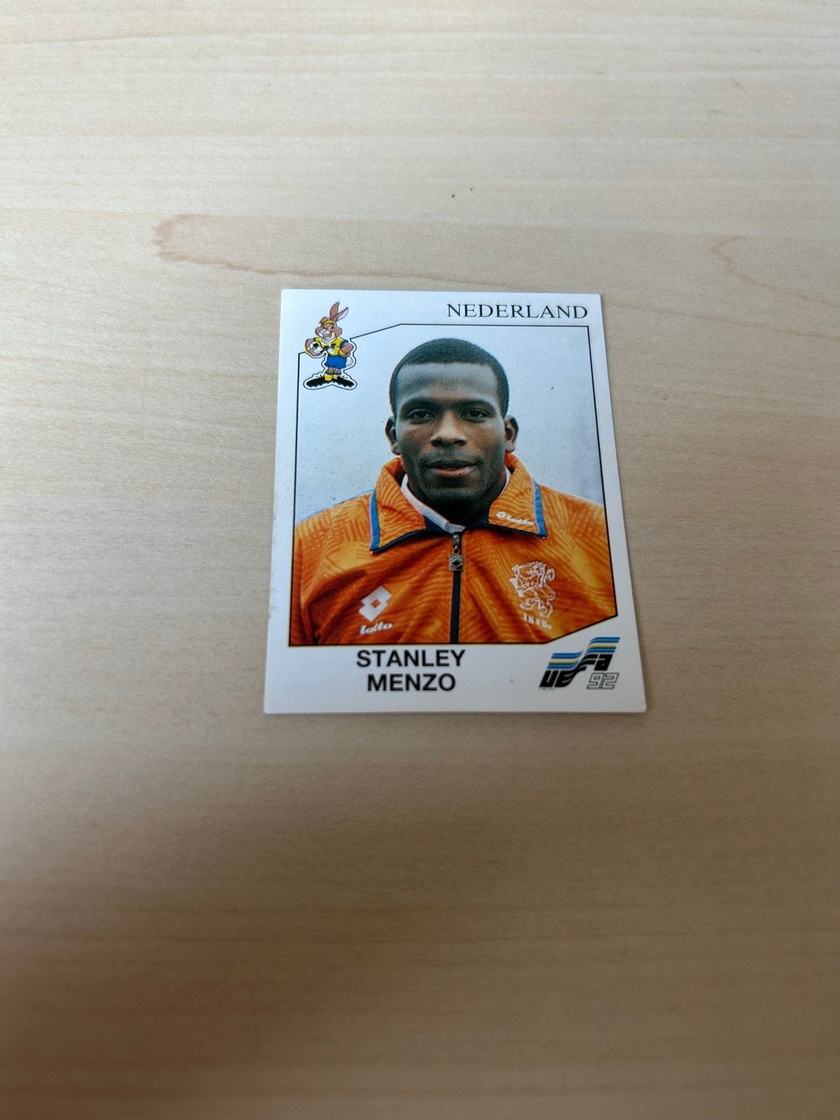 Panini Euro '92 Stanley Menzo Sticker - Nederland, Ophalen of Verzenden, Zo goed als nieuw, Sport