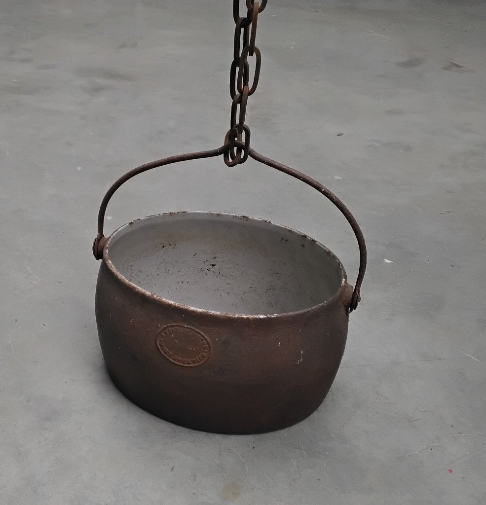 Engels gietijzeren kookpot A.Kenrick& Sons West Bromwich 3 G, Ophalen