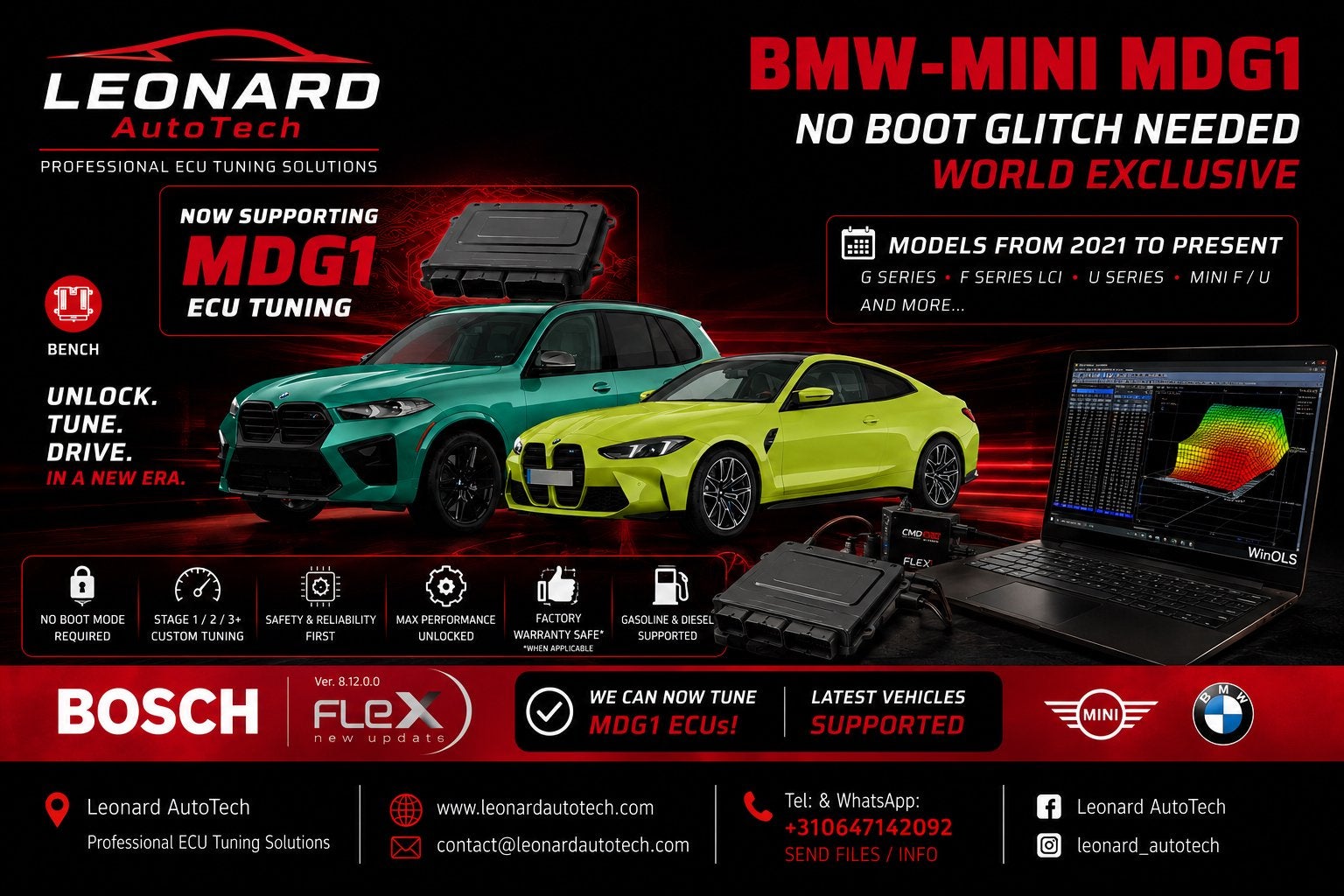 BMW & Mini MDG1 Bench Unlock & Chiptuning (vanaf 2020), Ophalen