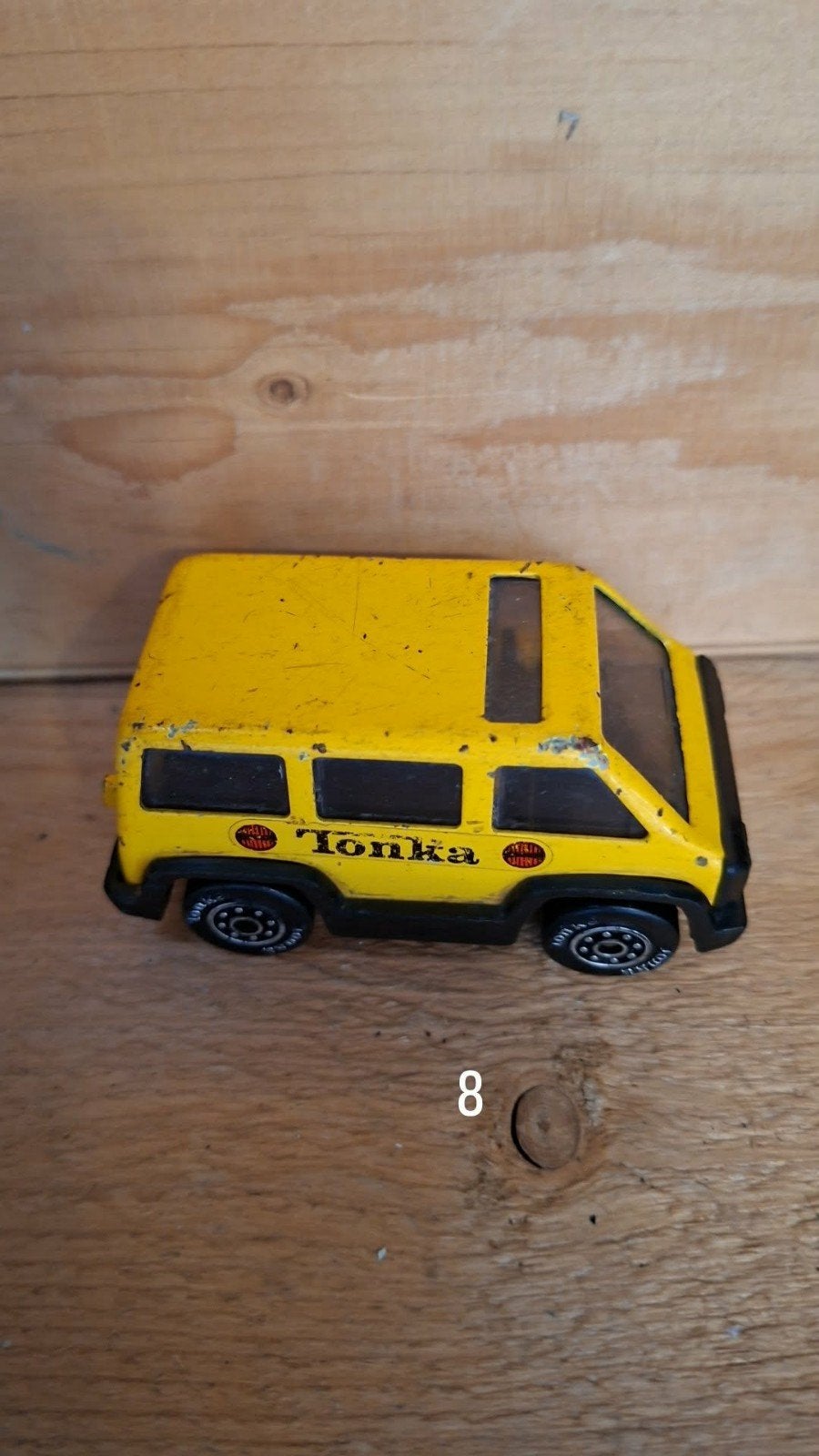 Vintage Tonka busje - Geel metalen speelgoedvoertuig, Ophalen of Verzenden, Gebruikt