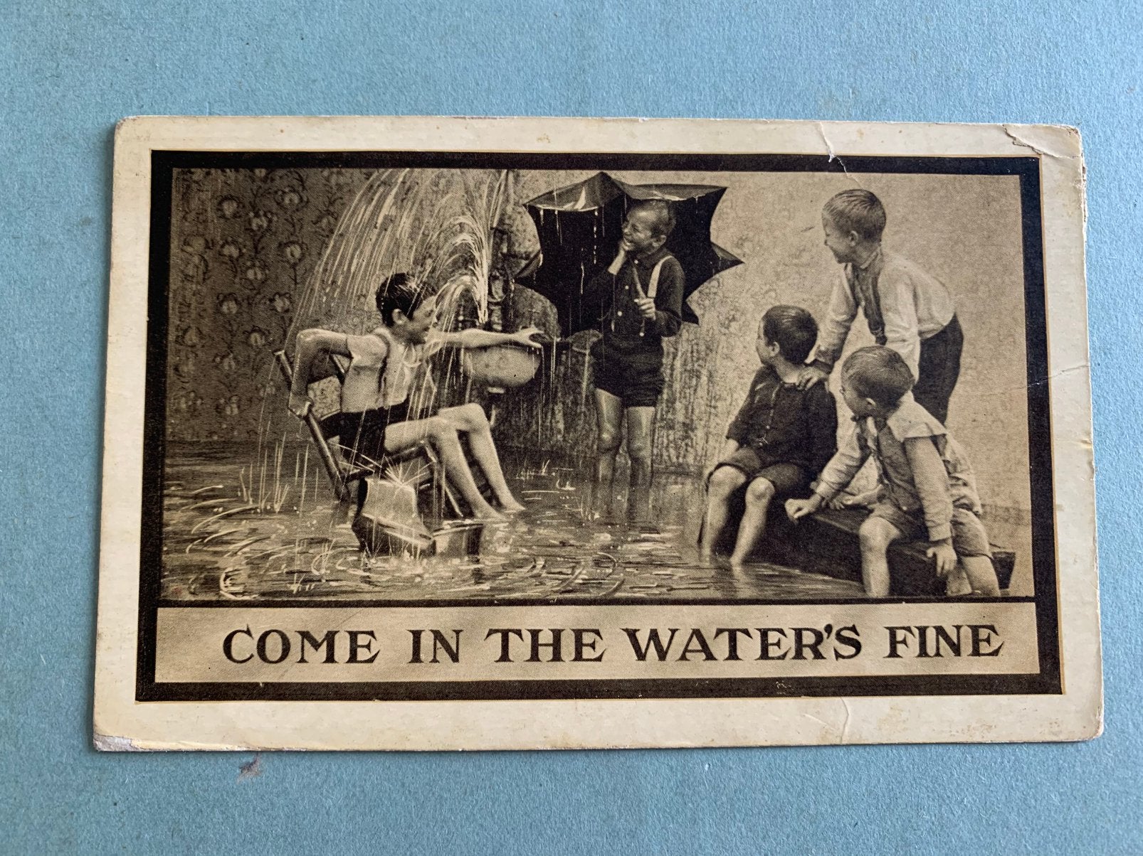 1910 Come in the water’s fine, Ophalen of Verzenden, Voor 1920, Gelopen, Kinderen