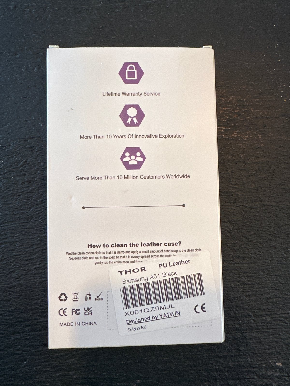 Thorhulle Telefoonhoesje Zwart voor Samsung A51 - Nieuw, Ophalen of Verzenden, Nieuw, Overige modellen, Hoesje of Tasje