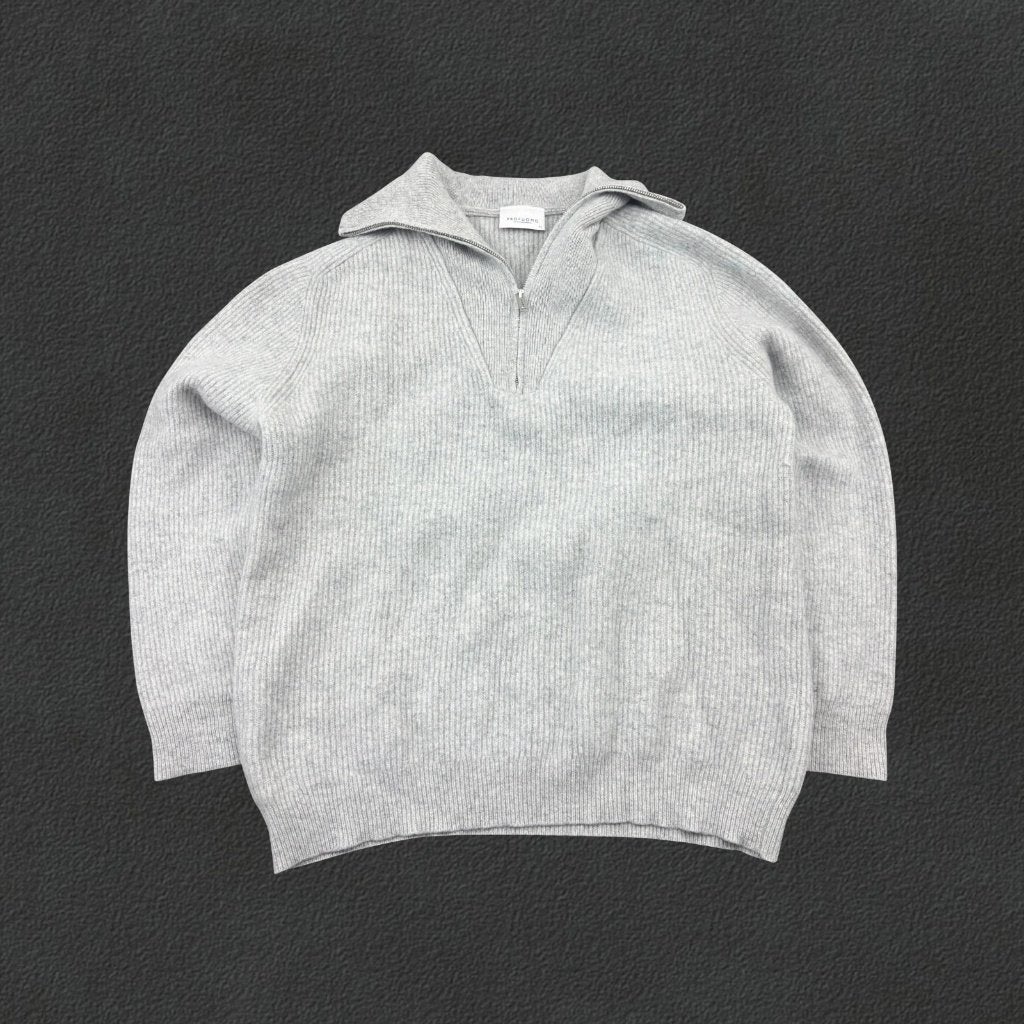 (1275) Grijze Profuomo Half Zip - Heren XS - Zeer Goed, Ophalen of Verzenden, Revaleur, Grijs, Info@revaleur.com