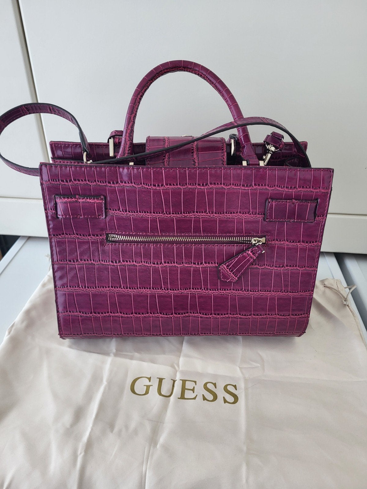 guess tas, Ophalen, Zo goed als nieuw, Zwart, Handtas