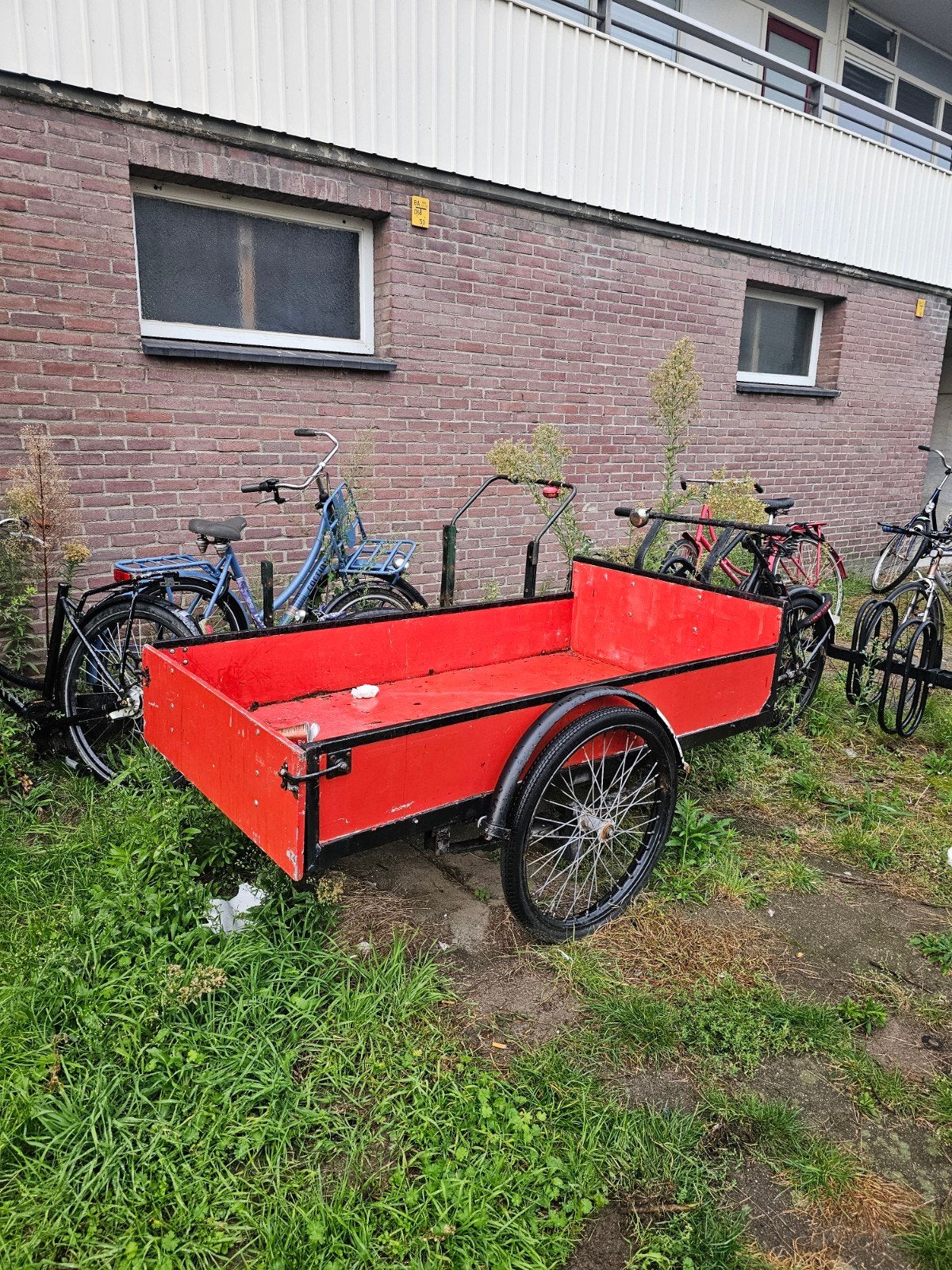 Antieke bakfiets, Fietsen en Brommers, Ophalen, 4 kinderen of meer