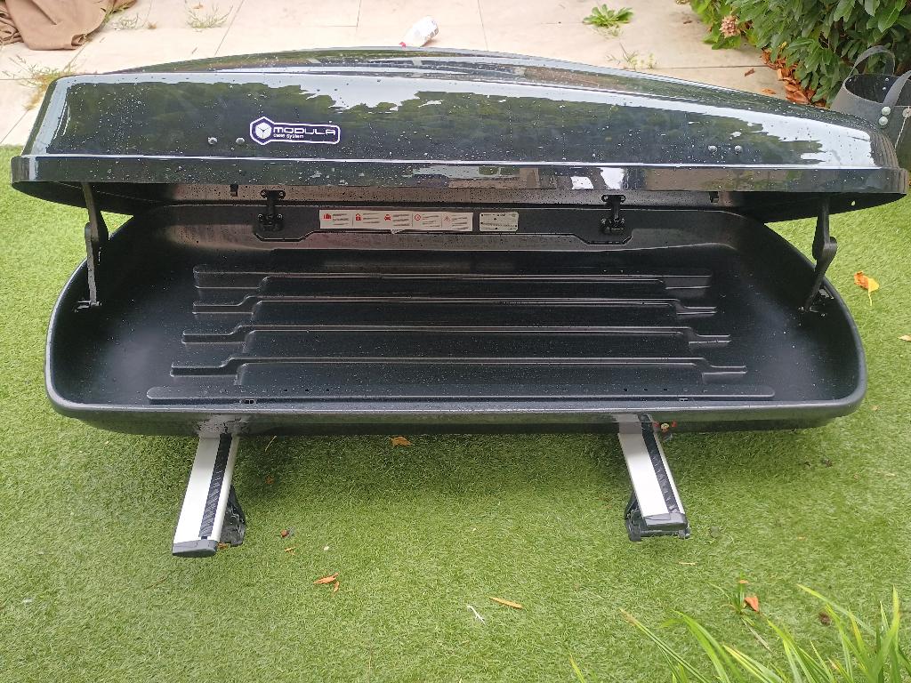 Modula Ciao V2 430 liter dakkoffer hoogglans zwart nieuwstaa, Auto diversen, Dakkoffers, Ophalen, Zo goed als nieuw