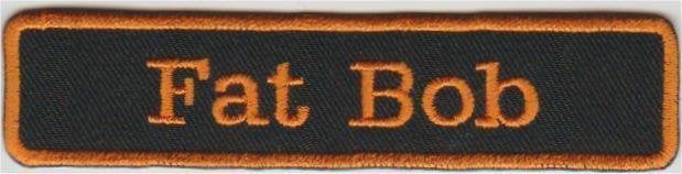 Harley Davidson Fat Bob patch embleem #1, Verzenden, Nieuw