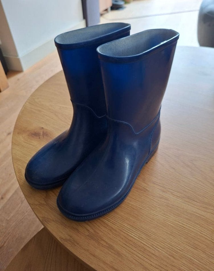 Blauwe regenlaarzen maat 34 voor kinderen, Kinderen en Baby's, Ophalen, Gebruikt, Jongen