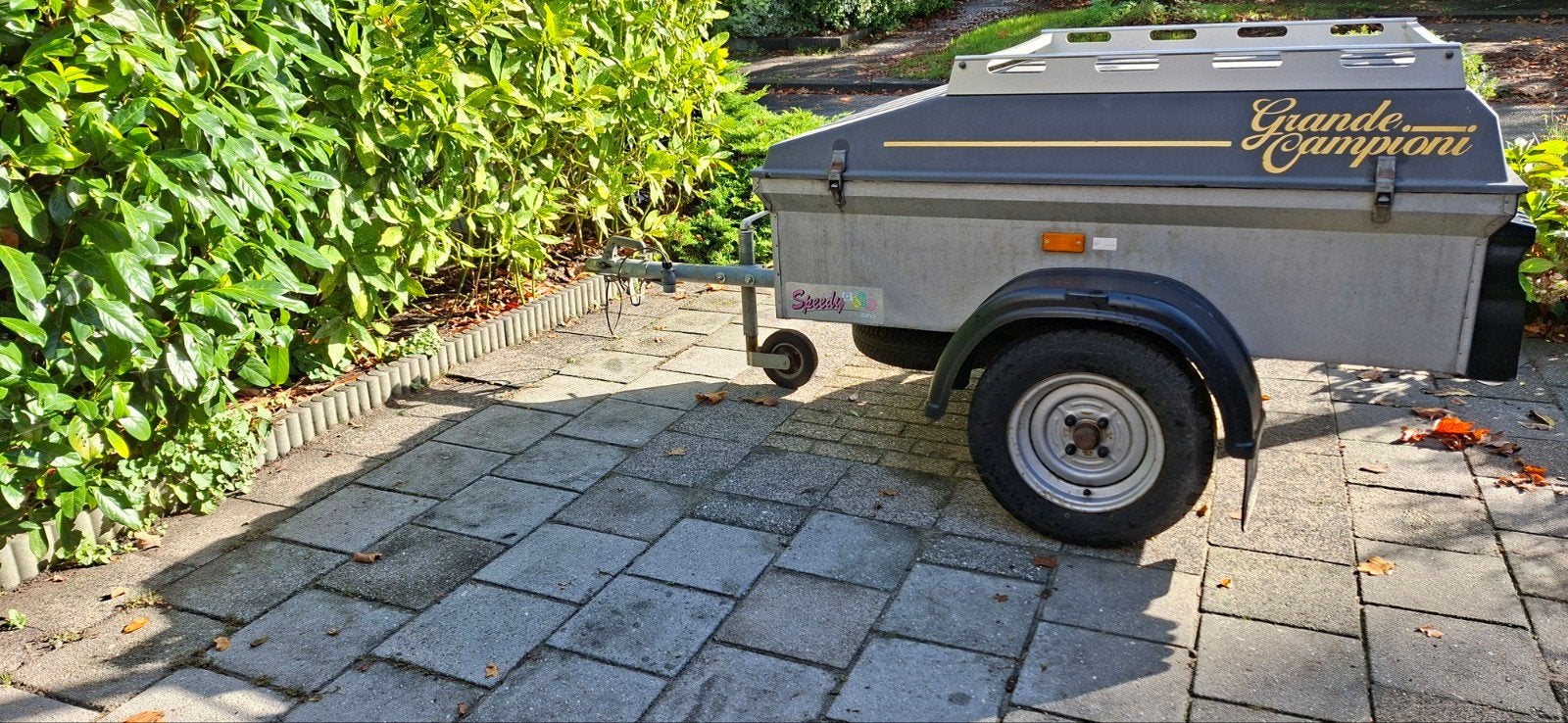 Saris Speedy aanhangwagen, Ophalen, Gebruikt