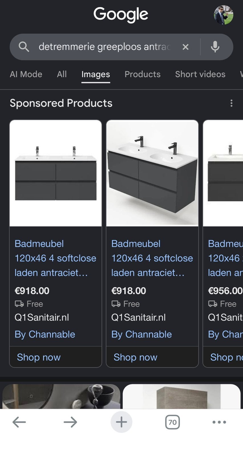 MOET WEG! Luxe Dubbele Wastafel 122cm met Onderkast | Badkam, Ophalen, Nieuw