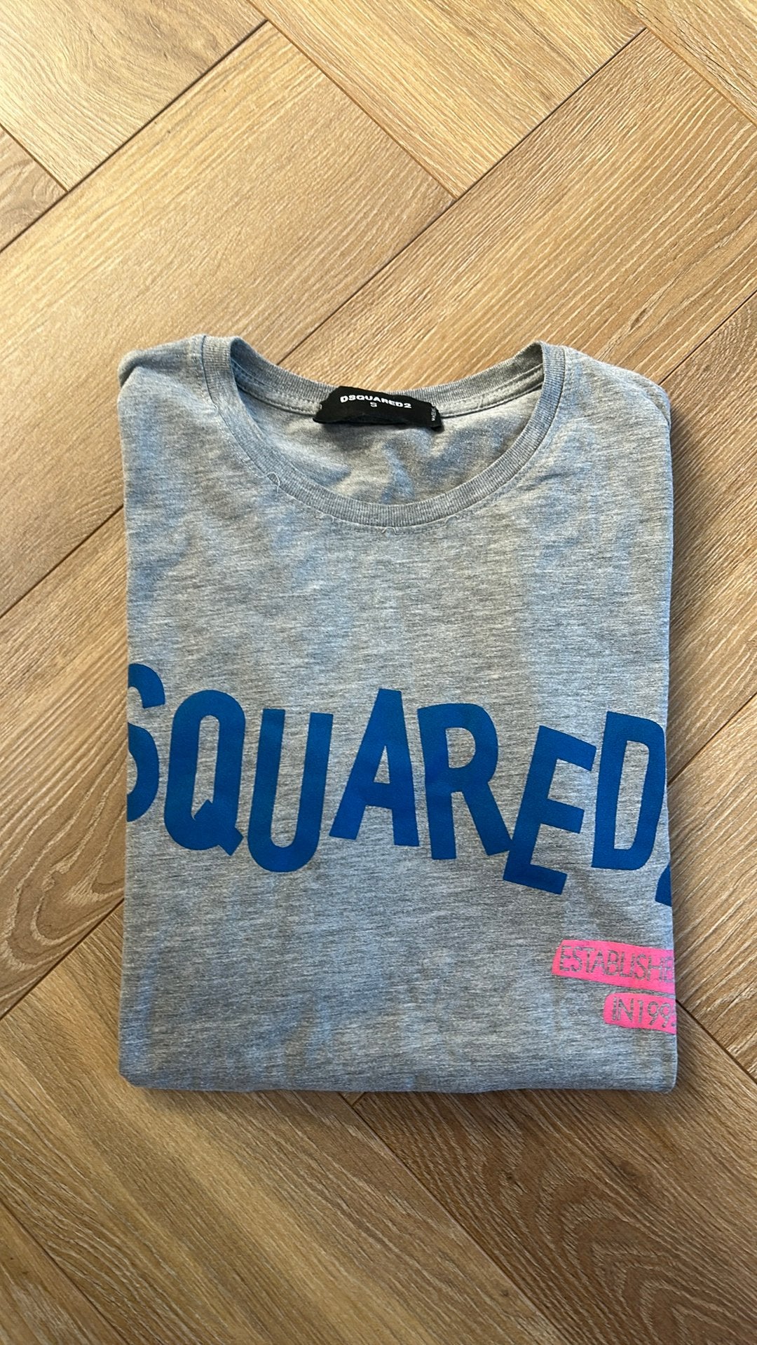 Dsquared2 grijs dames tshirt maat S, Kleding | Dames, Ophalen of Verzenden, Zo goed als nieuw, Korte mouw, Maat 36 (S)