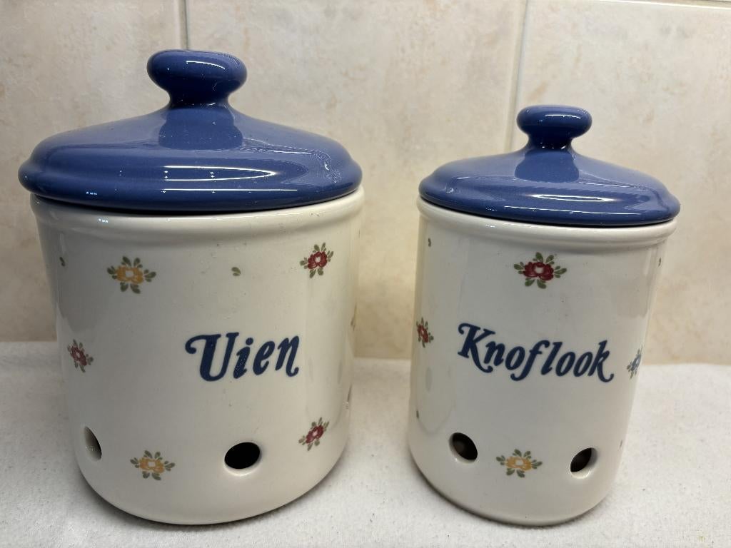 Uien & Knoflook Pot(ten) Zeller Fayencerie, Ophalen of Verzenden