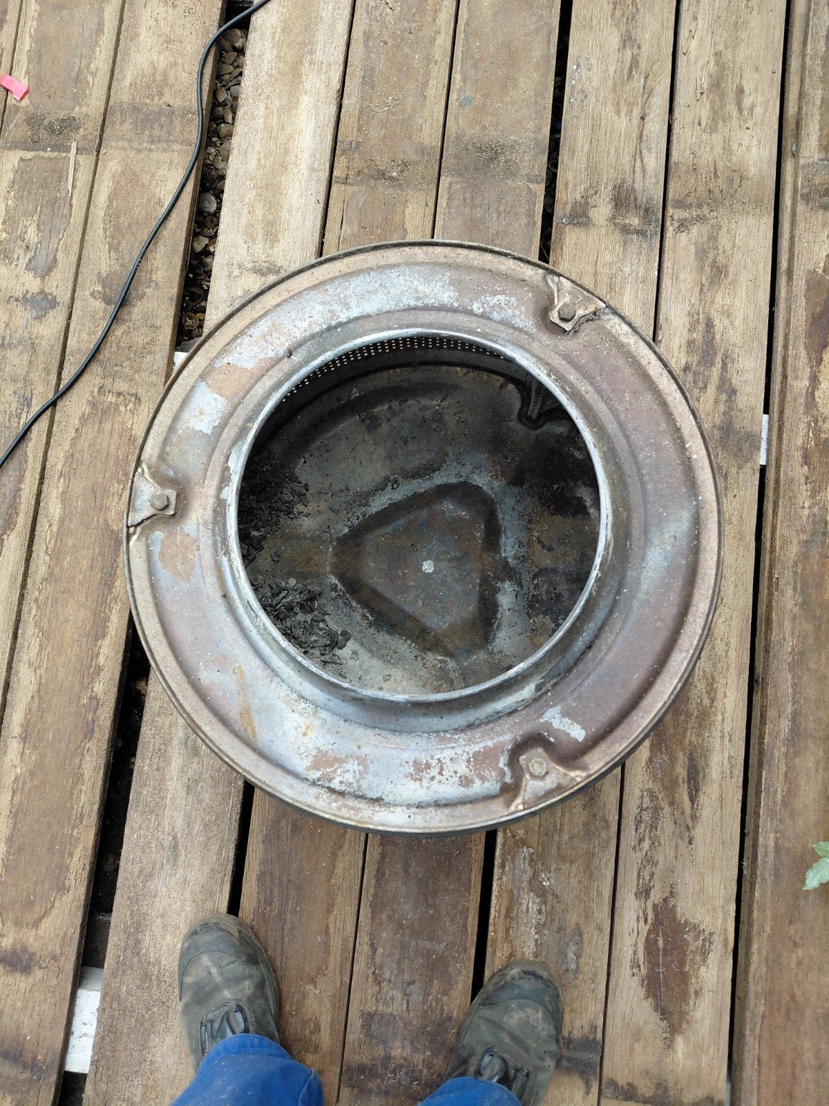 Unieke vuurkorf van wasmachinetrommel, Tuin en Terras, Ophalen of Verzenden, Gebruikt, Vuurkorf