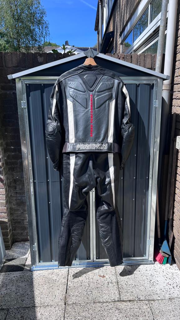 Leren combi pak maat 52, Motoren, Ophalen of Verzenden, Tweedehands, Combipak