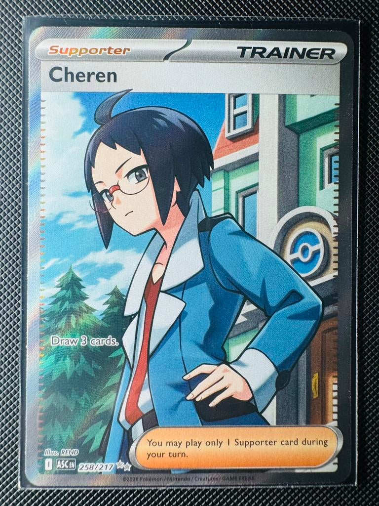 Pokémon Cheren #258 Ascended Heroes, Ophalen of Verzenden, Zo goed als nieuw
