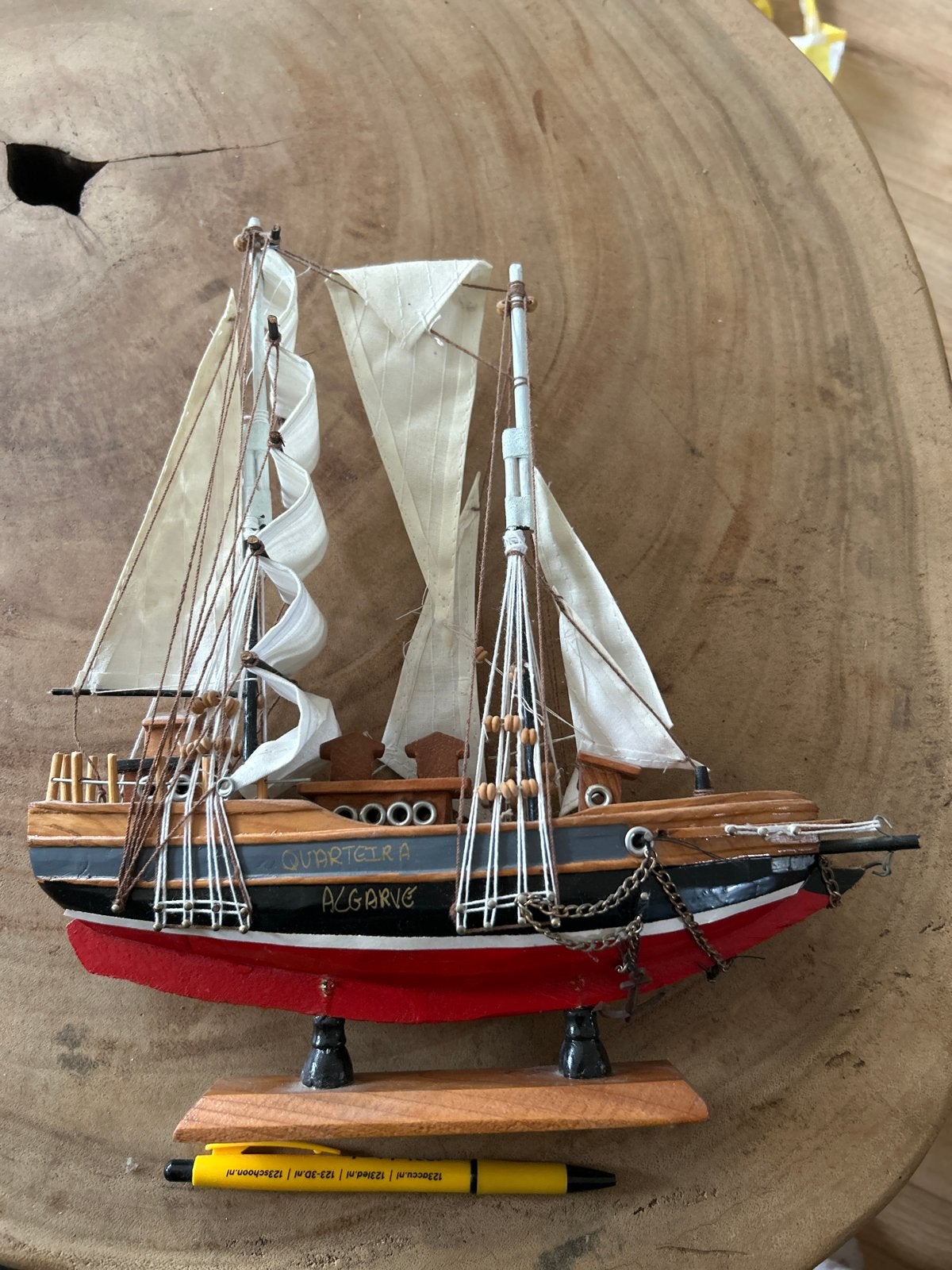 Decoratief Scheepsmodel "Quarteira Algarve", Ophalen of Verzenden, Gebruikt, 1:50 tot 1:200, Overige merken