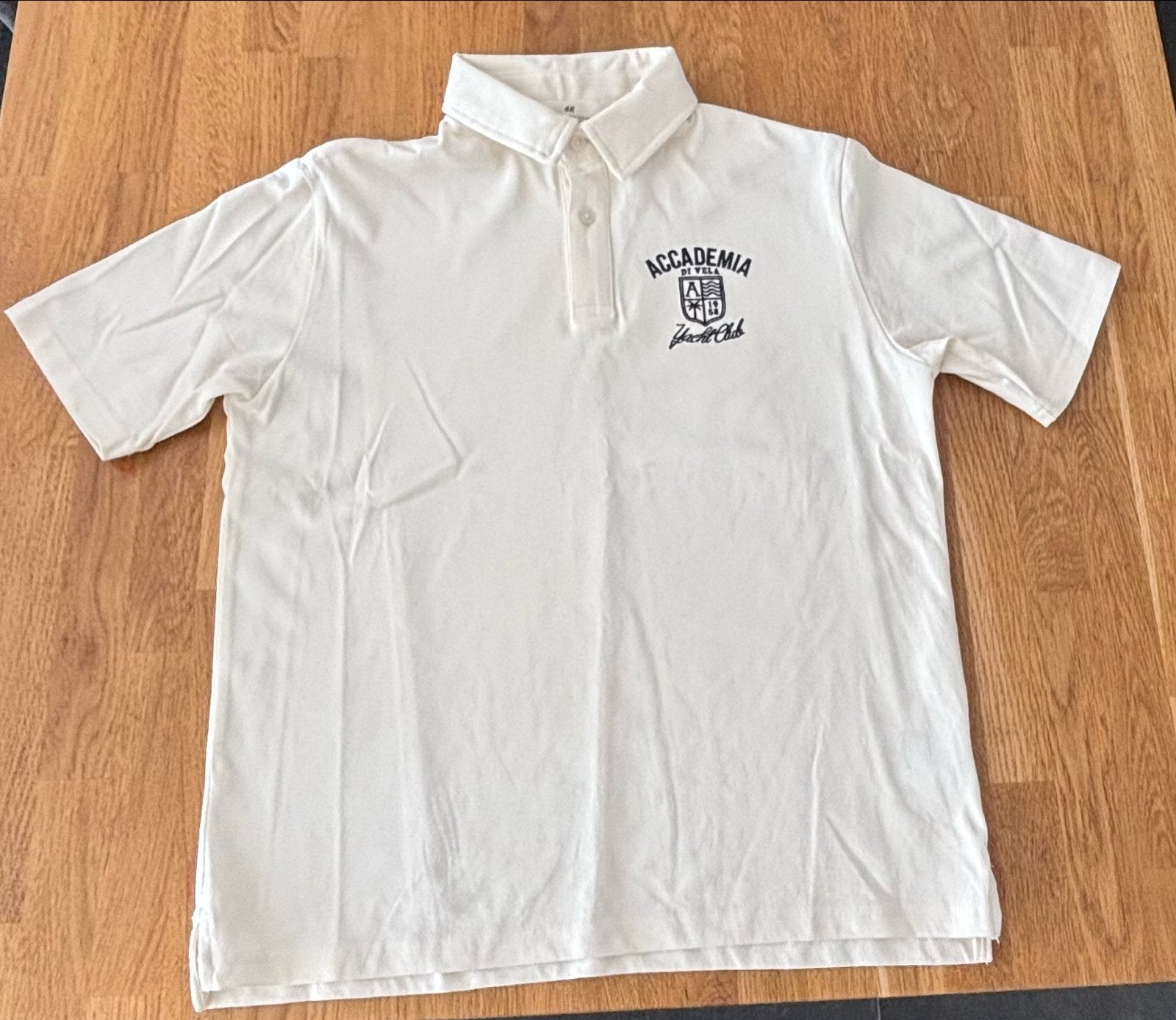 H&M Accademia Yacht Club Polo Shirt - Maat 146/152, Kleding | Heren, Ophalen of Verzenden, Zo goed als nieuw, Overige maten, Overige kleuren