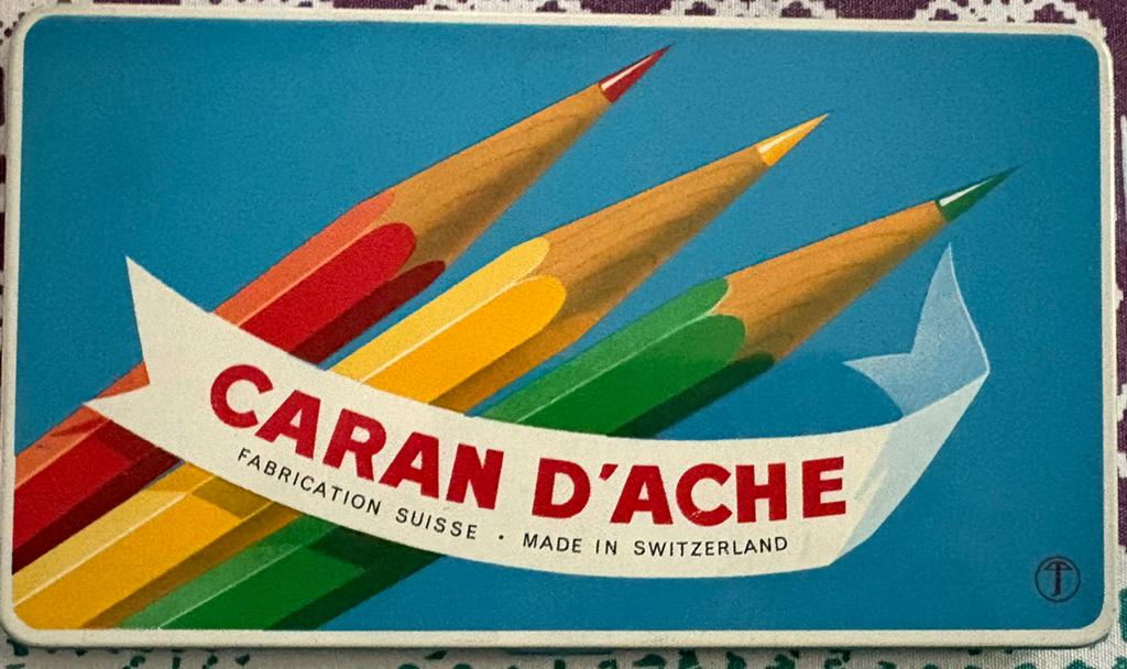 Vintage Caran d’Ache kleurplotloden, Ophalen of Verzenden, Gebruikt