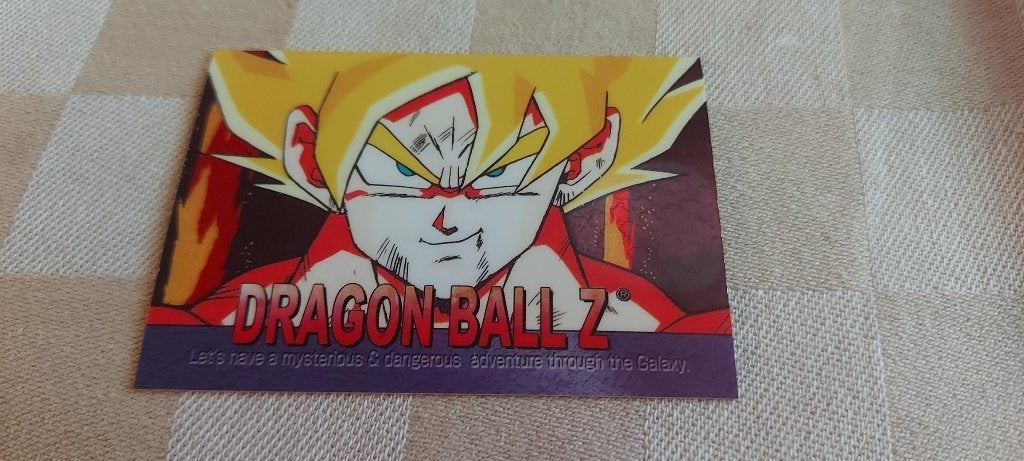 dragonball z kaart reverseholo card Goku Super Saiyan smile, Ophalen of Verzenden, Nieuw, Losse kaart
