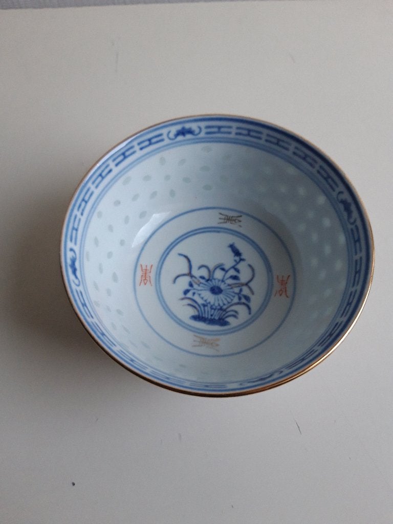 chinees schaaltje en lepels, Huis en Inrichting, Keuken | Servies, Ophalen of Verzenden, Porselein, Overige stijlen, Schaal of Schalen