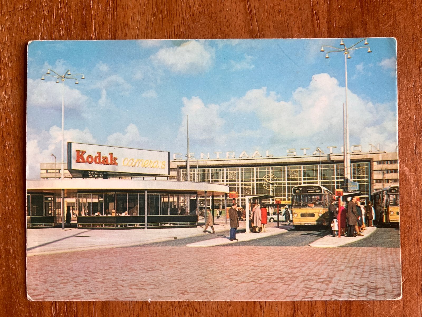 Rotterdam Centraal Station met Kodak camera’s reclame, Verzamelen, Ophalen of Verzenden, 1960 tot 1980, Ongelopen, Zuid-Holland