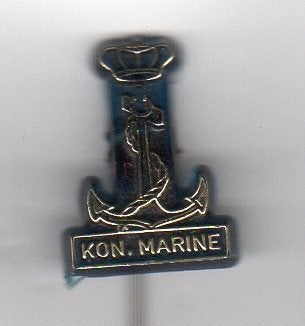 Speldje KONINKLIJKE MARINE ANKER BLAUW (A4), Ophalen of Verzenden, Gebruikt, Overige onderwerpen