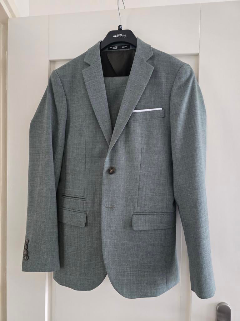 Stijlvol groen/grijs pak van Paulo Oliveira - Maat 42, Kleding | Heren, Kostuums en Colberts, Paulo Oliveira, Ophalen of Verzenden