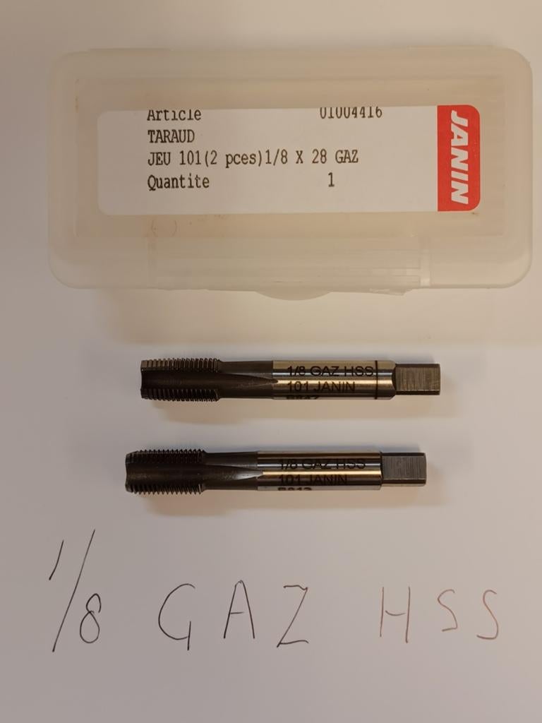 Handtappen 1/8 GAZ HSS  NIEUW, Ophalen of Verzenden, Nieuw