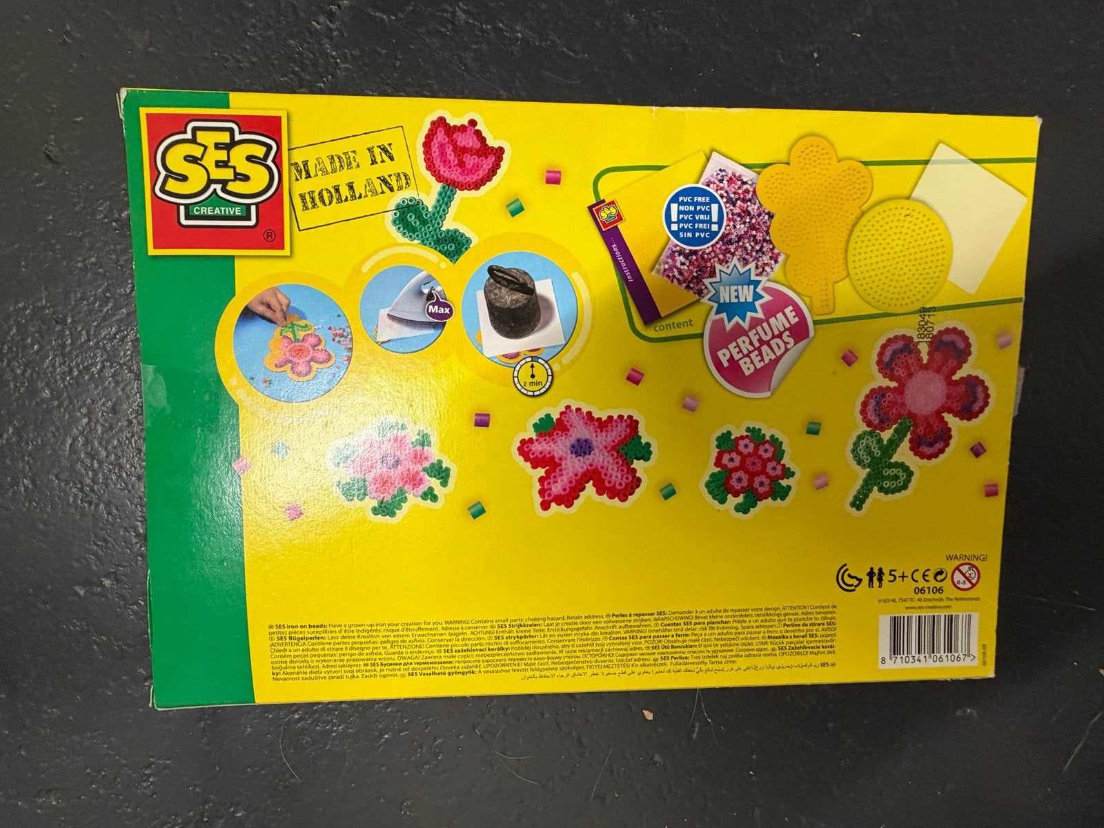 SES Creative Strijkkralen Set - Bloemen met Geurparels, Nieuw, Meerkleurig, Kunststof, Overige merken