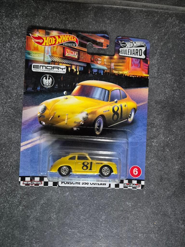 Hot Wheels Premium Boulevard #6 PORSCHE 356 OUTLAW, Ophalen of Verzenden, Nieuw, Auto