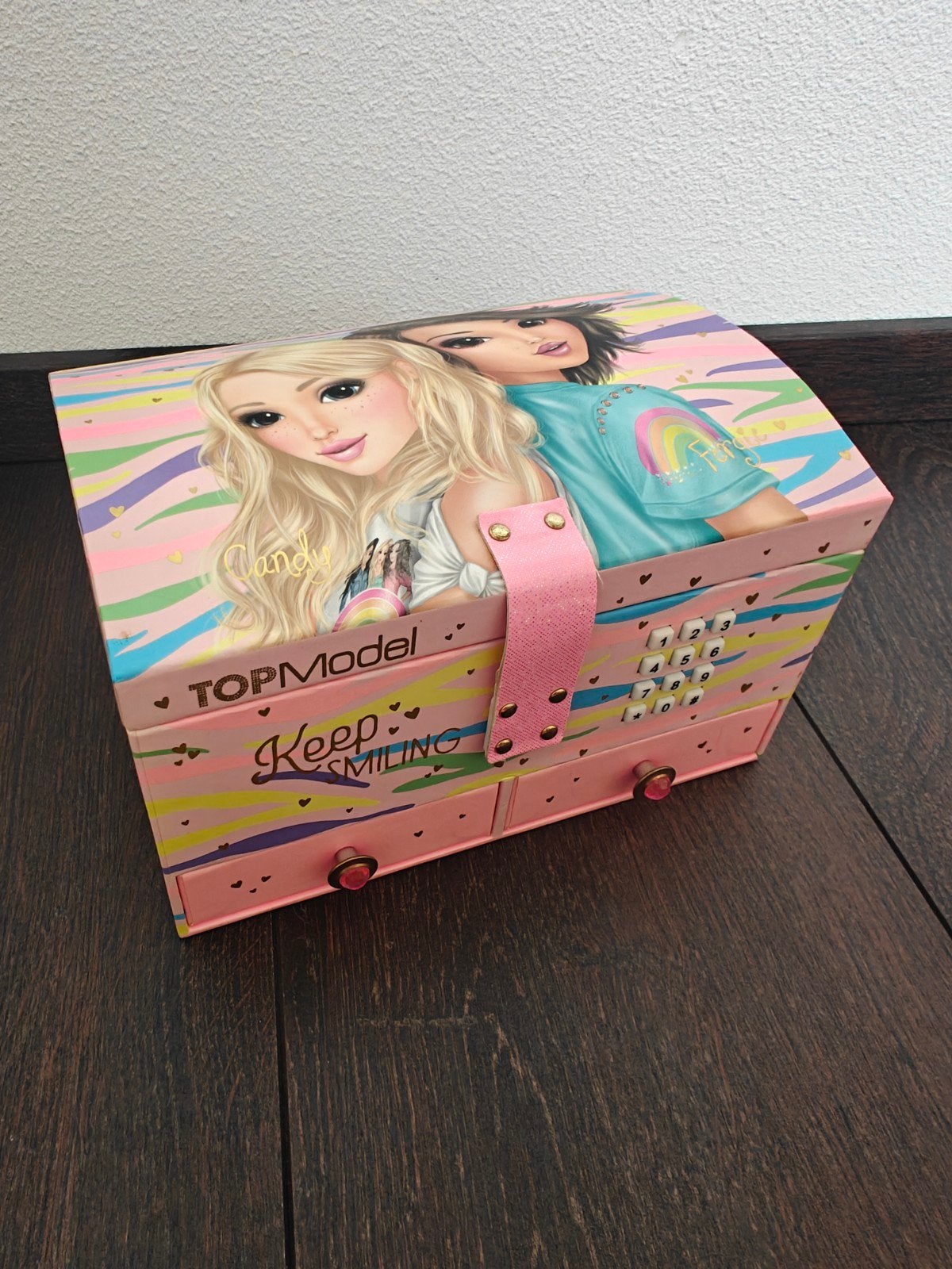 Topmodel sieraden kistje, Ophalen of Verzenden, Zo goed als nieuw, Hardcase, Met slot