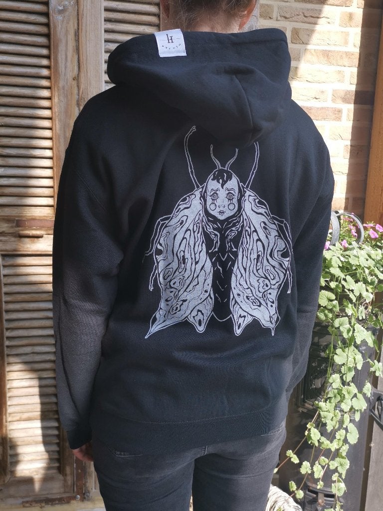 Moth Child hoodie, Zwart, Nieuw, Overige maten, Ophalen of Verzenden