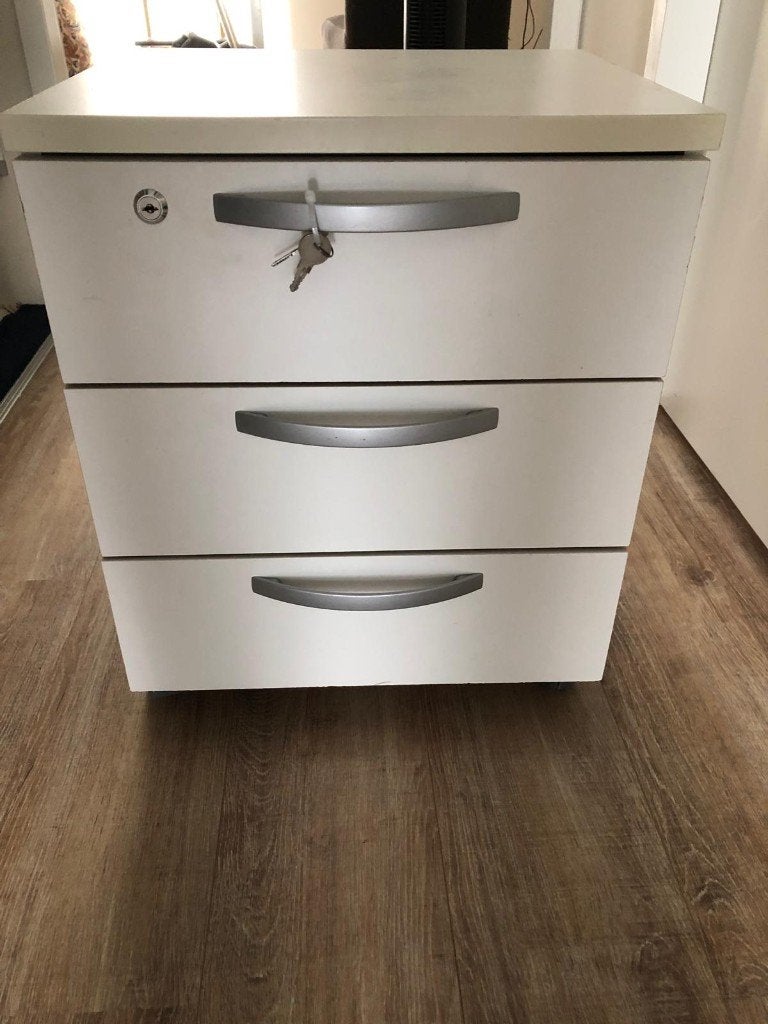 3 ladekastje met sleutels, Ophalen, Minder dan 50 cm, Gebruikt, 3 of 4 laden