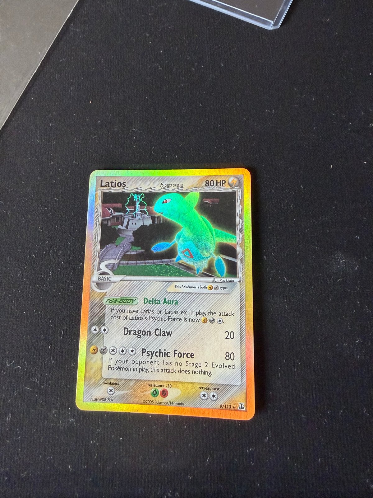 Latios Delta Species Holo Pokémon Kaart (9/113), Ophalen of Verzenden, Zo goed als nieuw, Losse kaart, Foil
