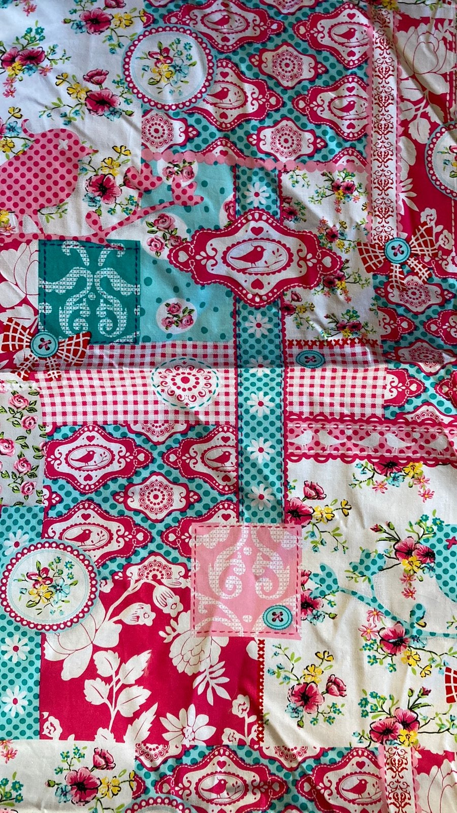 Katoen - leuke lap stof ~ 142x105, Hobby en Vrije tijd, Stoffen en Lappen, 120 cm of meer, Nieuw, Ophalen of Verzenden, Katoen