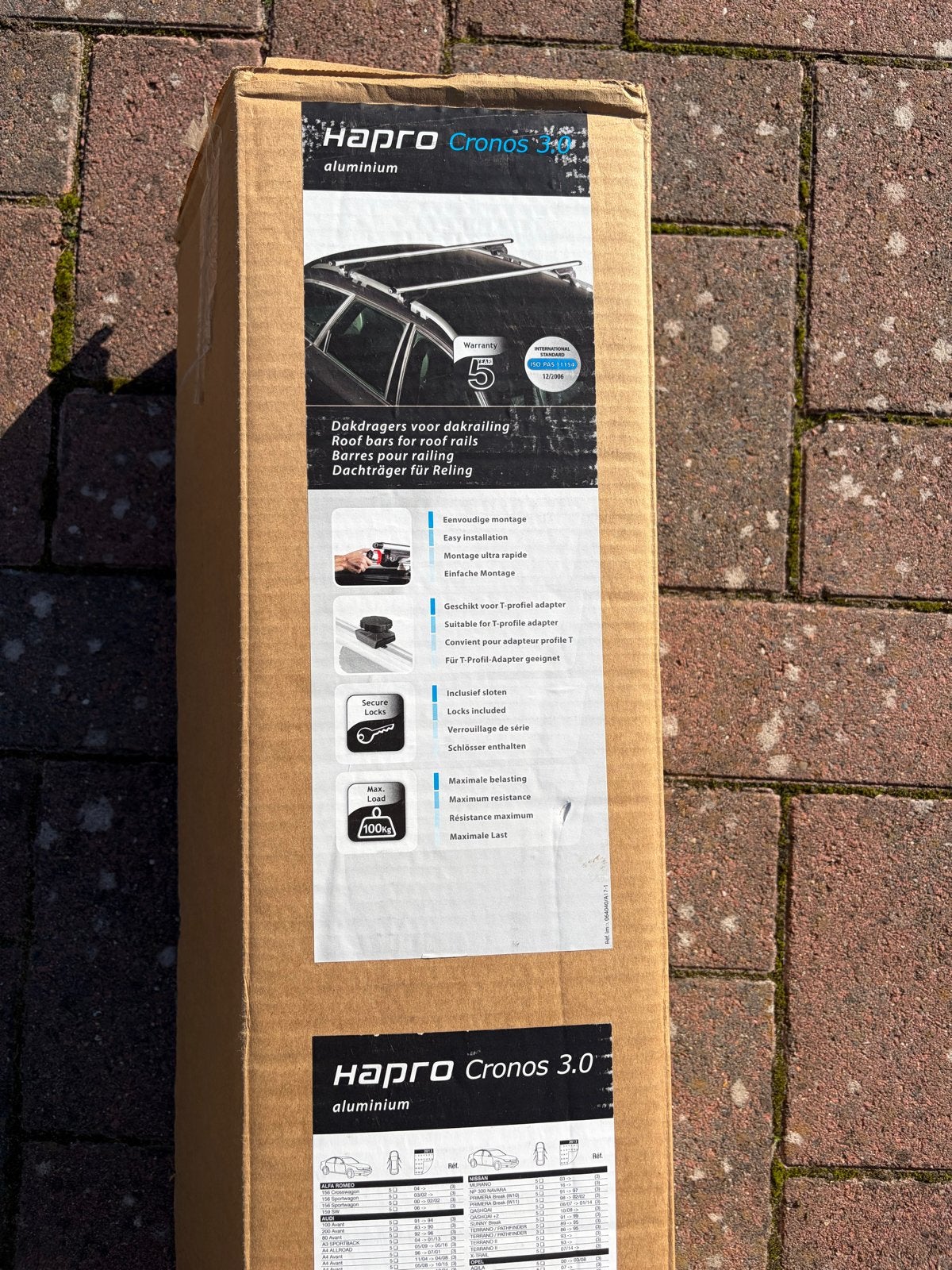 Hapro Cronos 3.0 aluminium dakdragers, Ophalen, Zo goed als nieuw