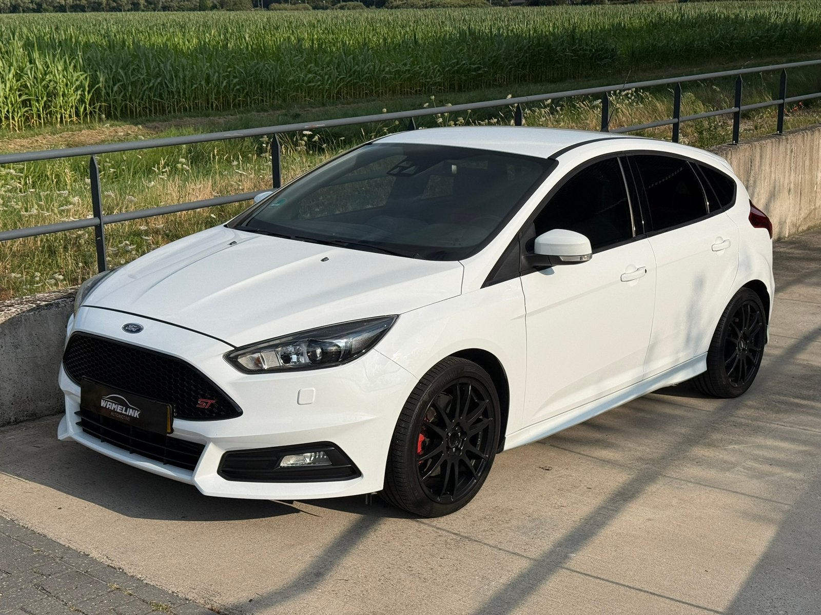 Ford Focus ST 2.0 Ecoboost 5DRS H6 2016 Wit Recaro, Auto's, Dealer onderhouden, 15 km/l, 4 cilinders, 1337 kg