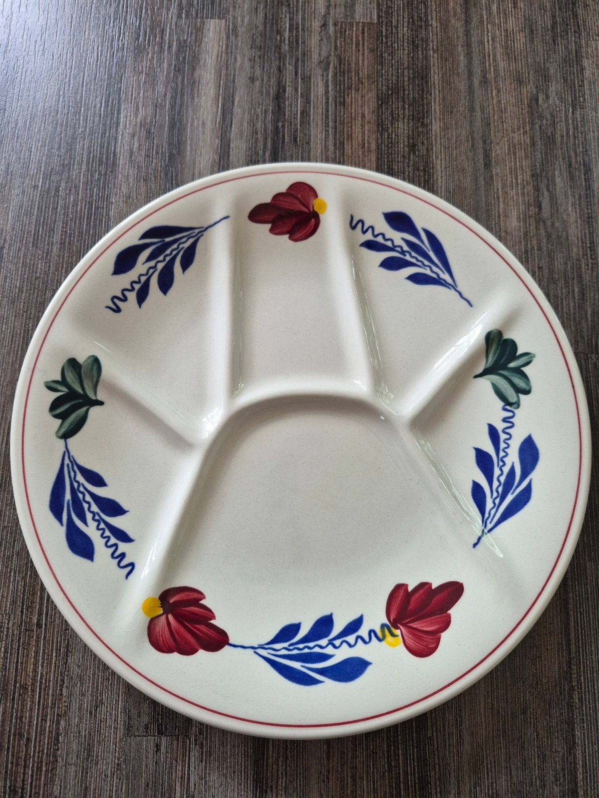Boerenbont Fondue Gourmet bord (6-vaks) / prijs per stuk, Huis en Inrichting, Keuken | Servies, Nieuw, Ophalen of Verzenden, Bord(en)
